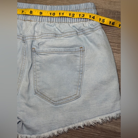 Duo 1 Celebrity Pink Drawstring Denim Shorts S & 1 Wild Fable Rolled Cuff 4/R - Picture 5 of 10
